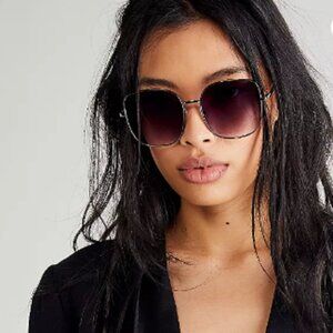 Free people Mellow Metal Square Sunglasses NWT